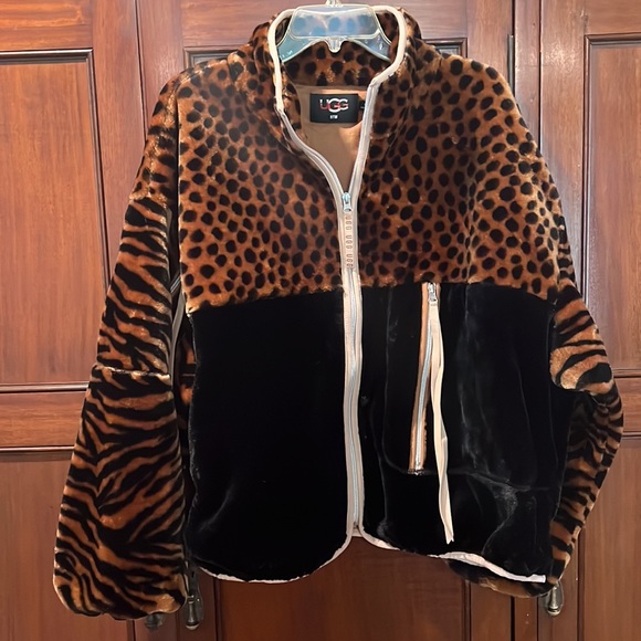 New UGG Marlene Sherpa Jacket Animalia - Picture 4 of 11